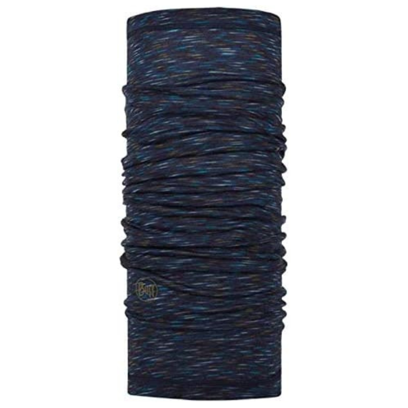 Buff Merino Wool Lightweight Bandana Neckwear Tubular Scarf - Multistripes Denim