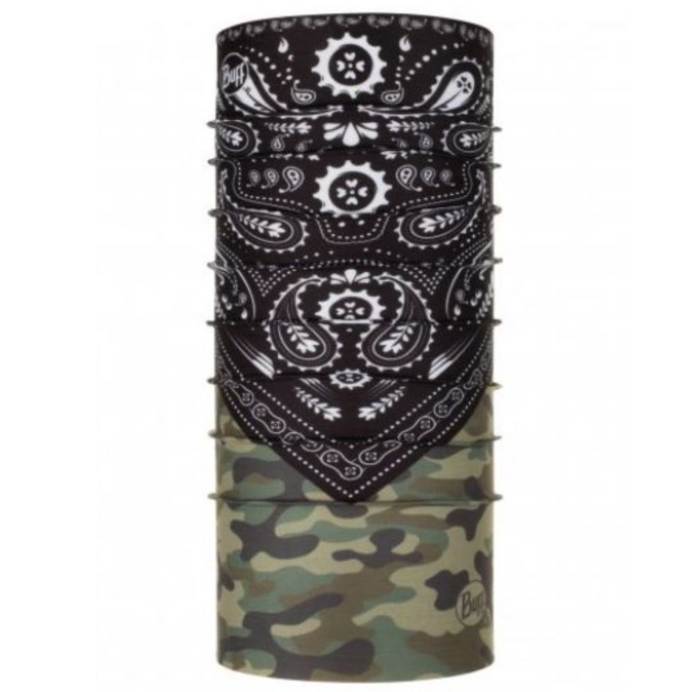 Buff Original Balaclava Bandana Face Mask Neck Tubular Scarf - Camo Black
