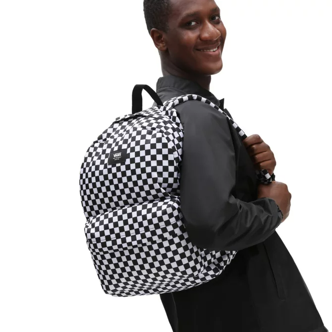 Vans Old Skool Checkerboard Backpack Black White