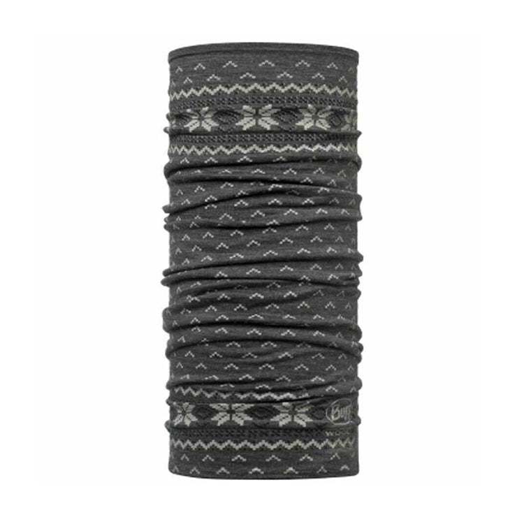 Buff Lightweight Merino Wool Balaclava Bandana Neck Tubular Scarf - Floki Grey