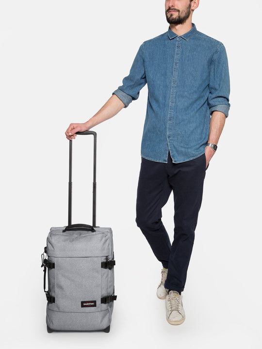 Eastpak Tranverz S Suitcase Luggage Bag - Sunday Grey 42 Liters
