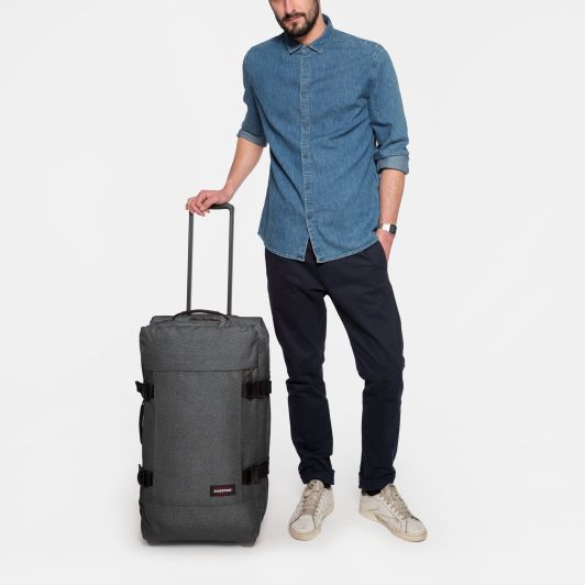 Eastpak Tranverz M Suitcase Luggage Bag - Black Denim 78 Liters