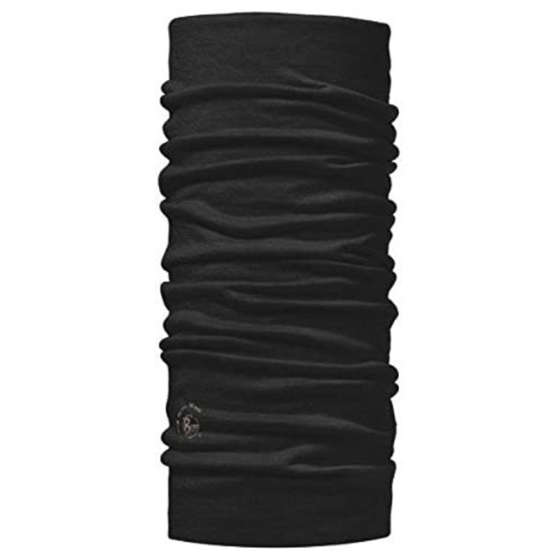 Buff Merino Wool Lightweight Bandana Neckwear Tubular Scarf - Sold Black