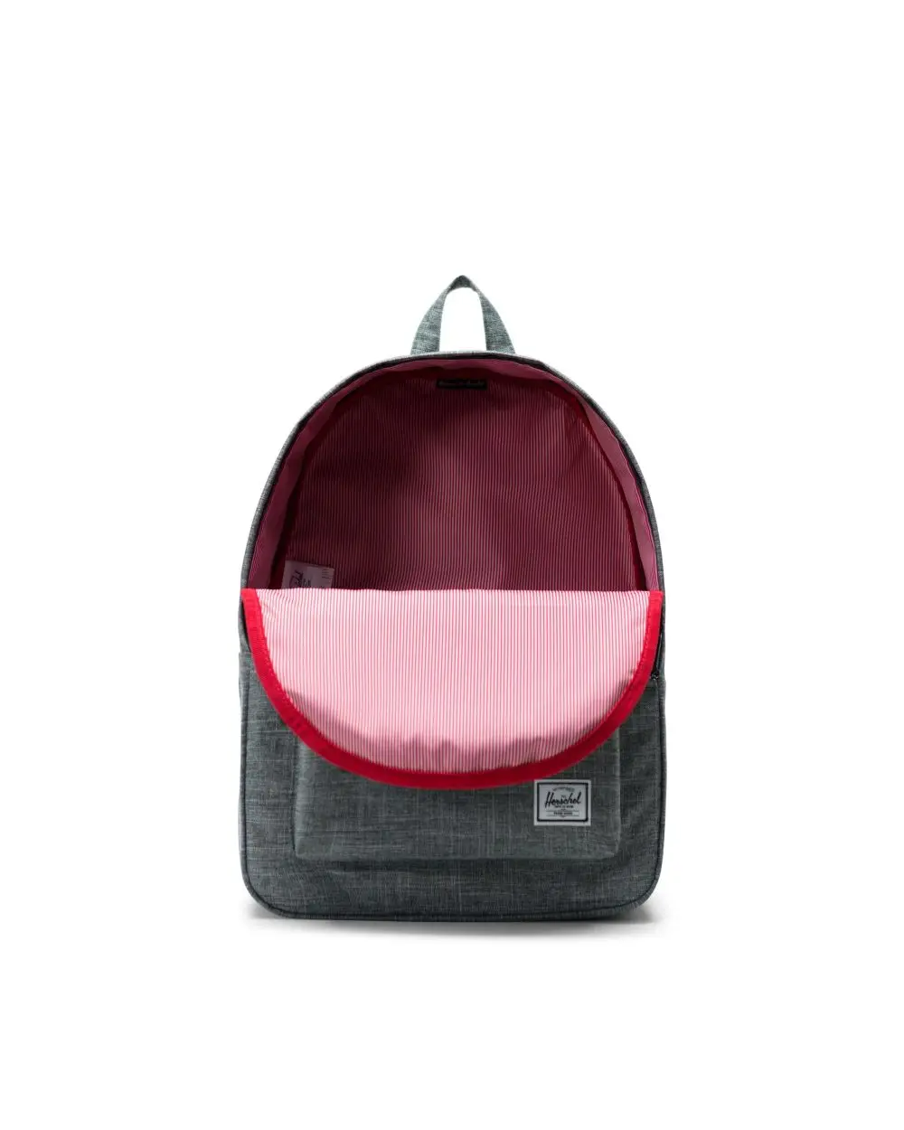 Herschel Classic Backpack Raven Crosshatch Grey thebackpackstore.co.uk