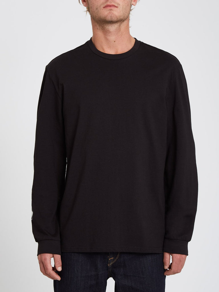 Volcom Iconic Stone Long Sleeve T-Shirt - Black