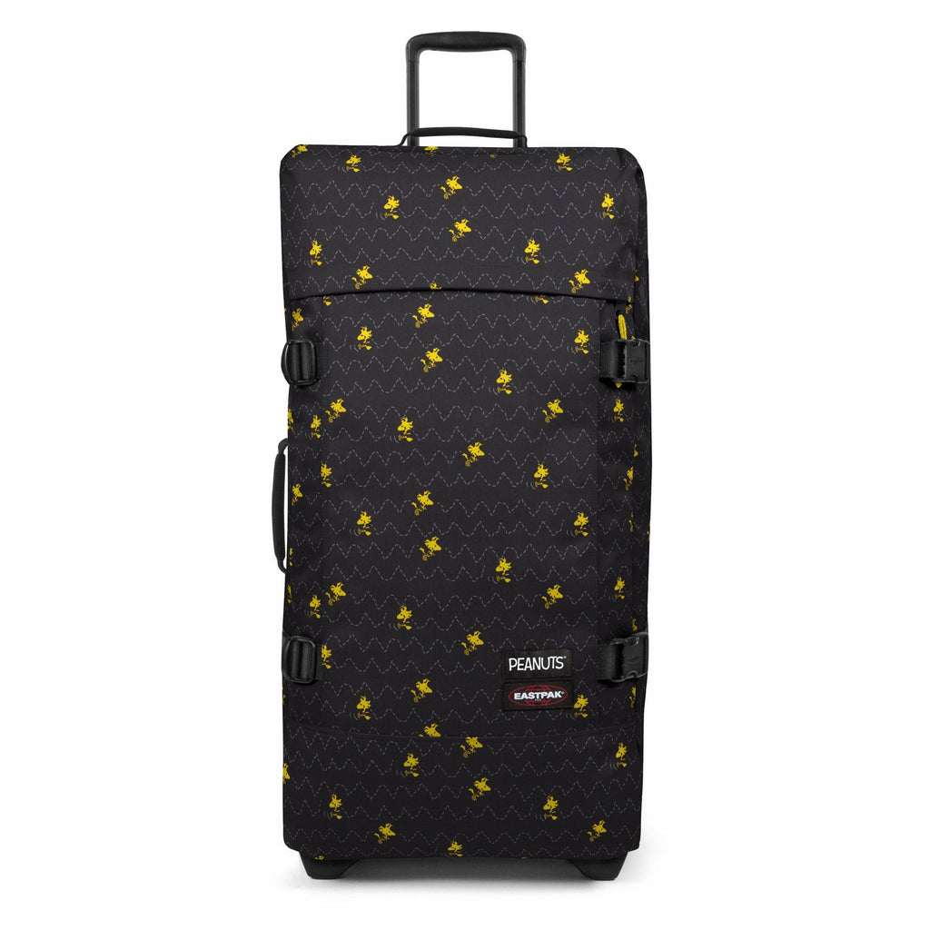Eastpak Tranverz L Peanuts Woodstock Travel Suitcase Luggage Bag - Black