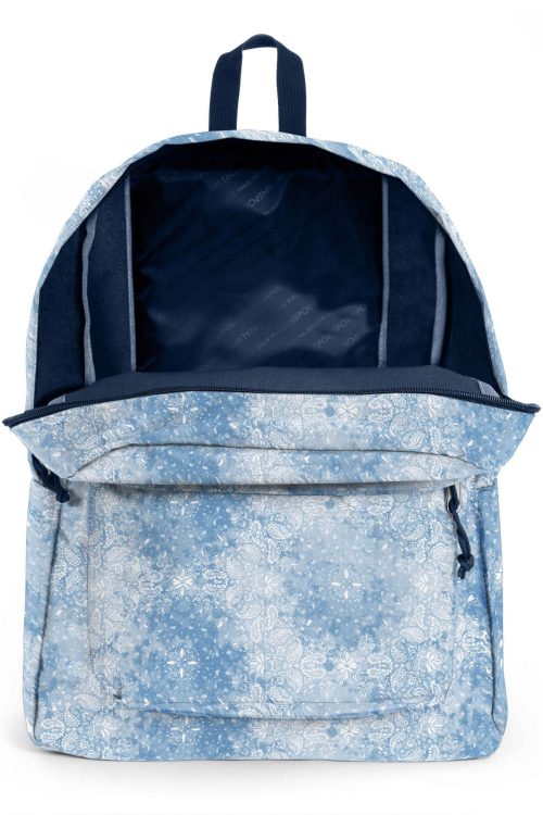 Jansport Superbreak Backpack Lucky Bandana Blue thebackpackstore.co.uk