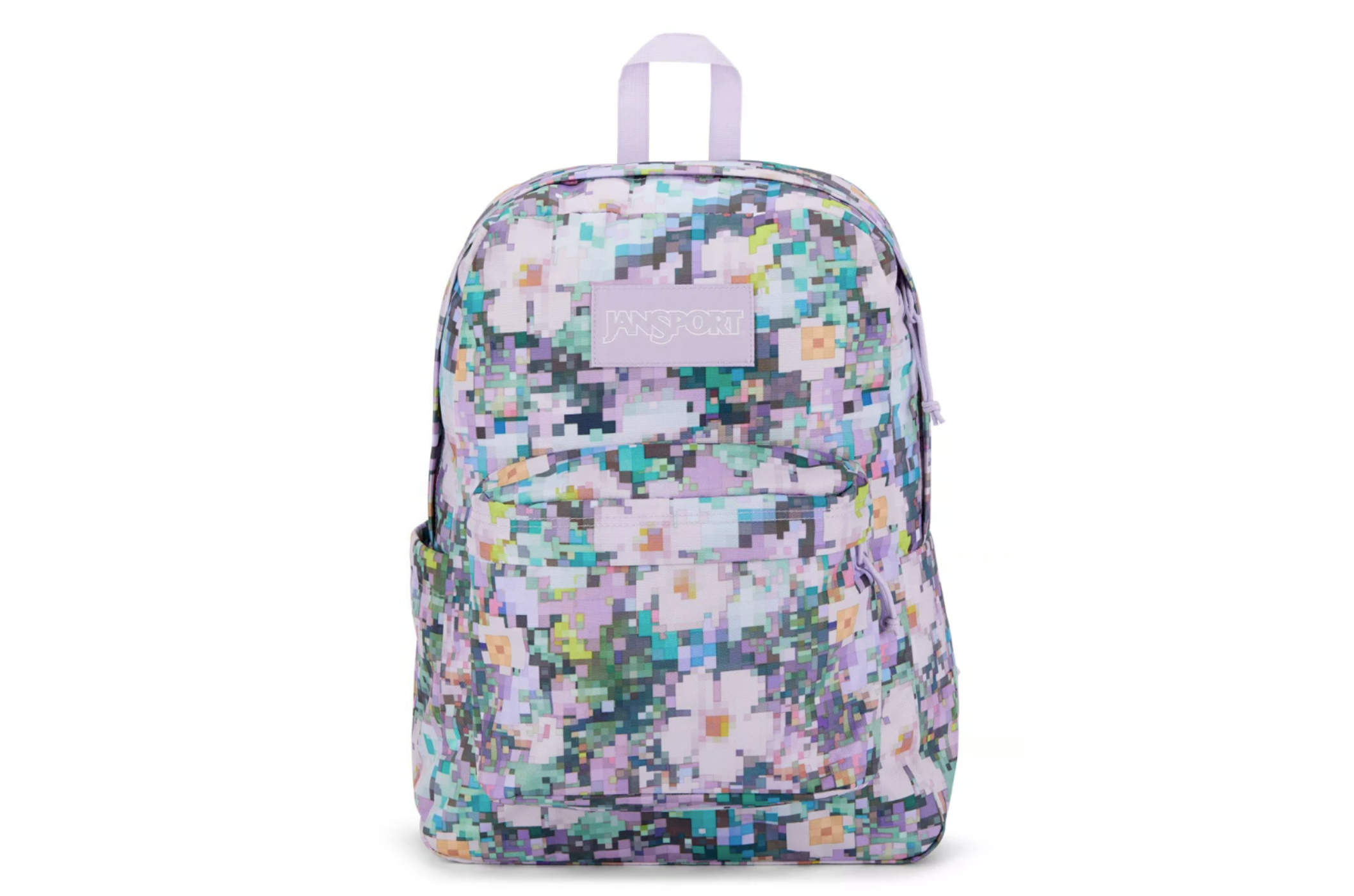 Black floral jansport backpack hotsell