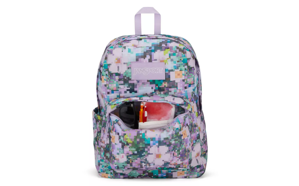 Jansport grey floral outlet backpack