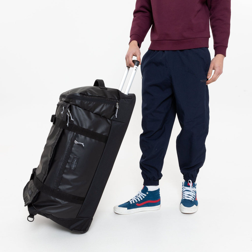 Eastpak Perce Wheel L Tarp Travel Suitcase Luggage Bag 75 Liters - Black