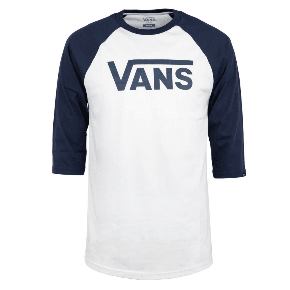 Vans Classic Raglan T-Shirt - White Navy
