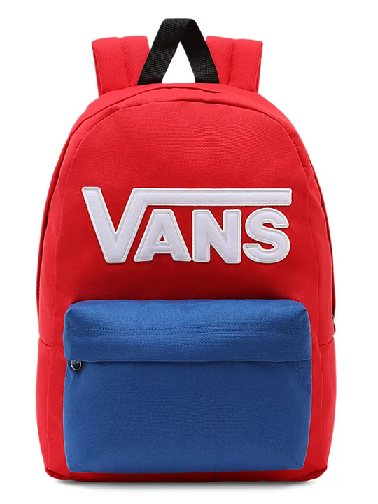 Vans New Skool Boys Backpack 20 Liters - Red Blue