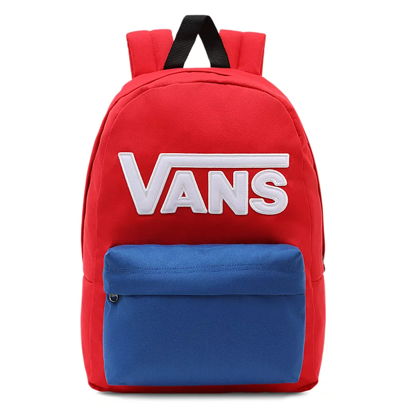 Vans New Skool Boys Backpack 20 Liters Red Blue