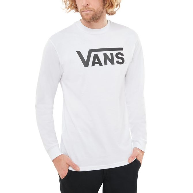 Vans Classic Long Sleeve T-Shirt White Black
