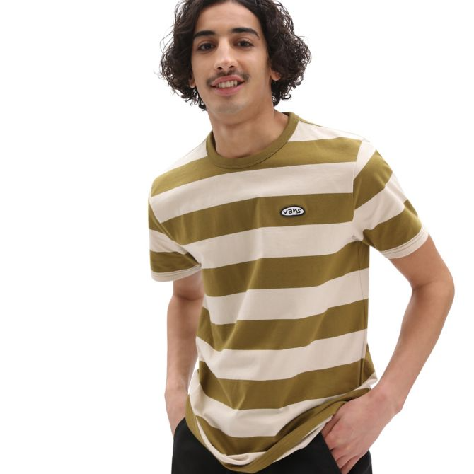 Vans striped best sale t shirt
