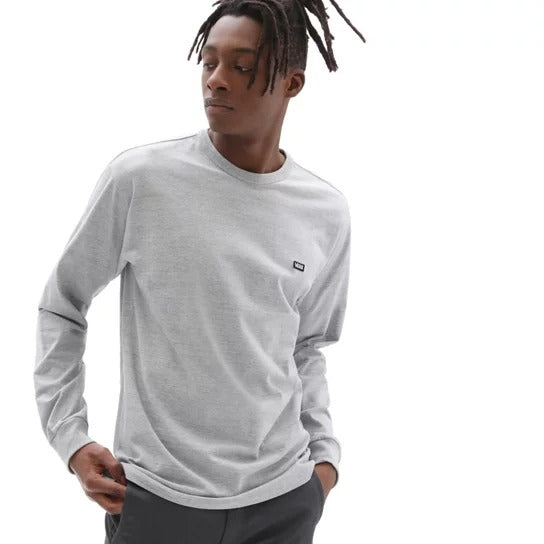 Vans Off The Wall Classic Long Sleeve T-Shirt - Heather Grey