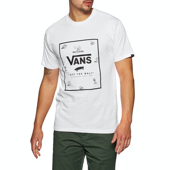 Vans Classic Print Box T-Shirt White Beach