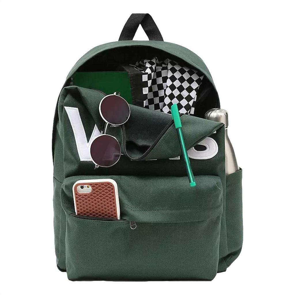 Vans Old Skool Drop V Backpack Dark Green Sycamore thebackpackstore