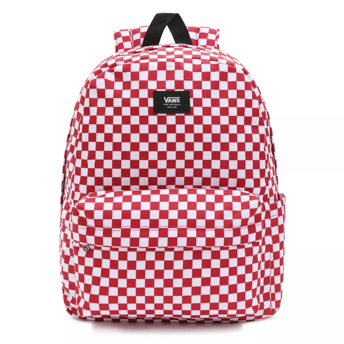 Vans Old Skool Checkerboard Backpack - Chili Pepper Red