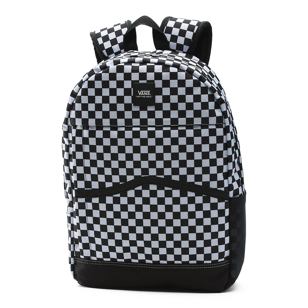 Vans backpack black discount white